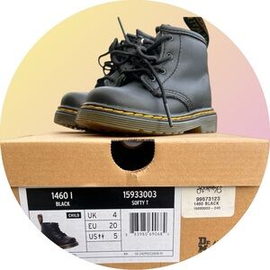 Dr. Martens Toddler Size 5 Black 1460 Softy T Boots – Like New